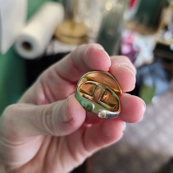 Vintage Spanish Damascene Bird Ring - Picture 4 of 5